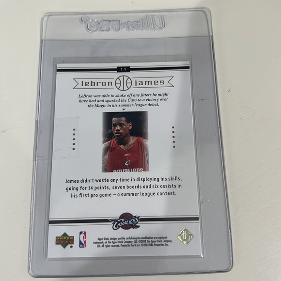 Lebron James - 2003 Upper Deck Preps To the Pros - Picture 3 of 6